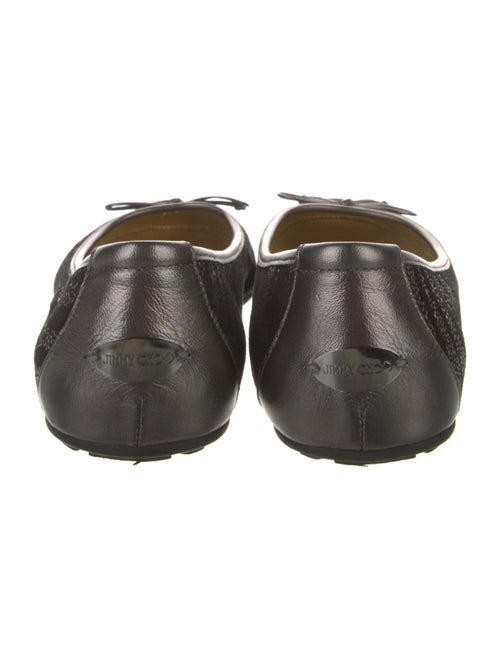 Jimmy Choo Suede Glitter Accents Ballet Flats