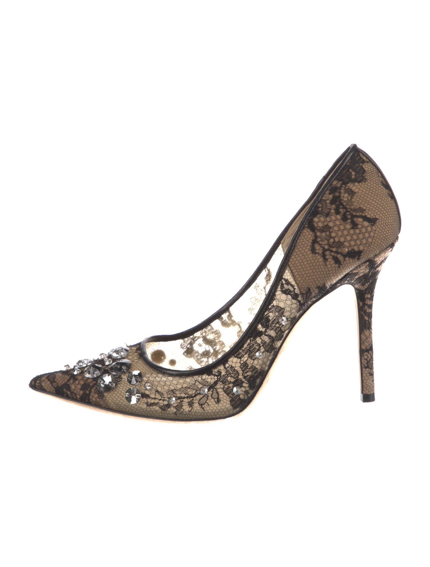 Jimmy Choo Lace Lace Pattern Pumps