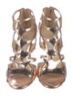 Jimmy Choo Patent Leather Animal Print Gladiator Sandals