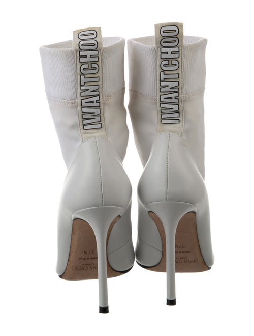 Jimmy Choo Leather Sock Boots