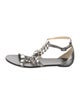Jimmy Choo Leather T-Strap Sandals