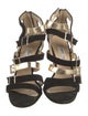 Jimmy Choo Suede Leather Trim Embellishment Gladiator Sandals