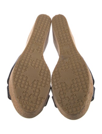 Jimmy Choo Leather Printed Slides