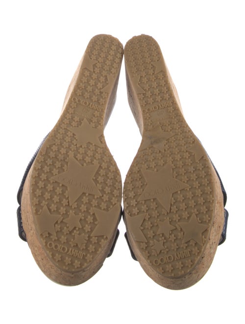 Jimmy Choo Leather Printed Slides