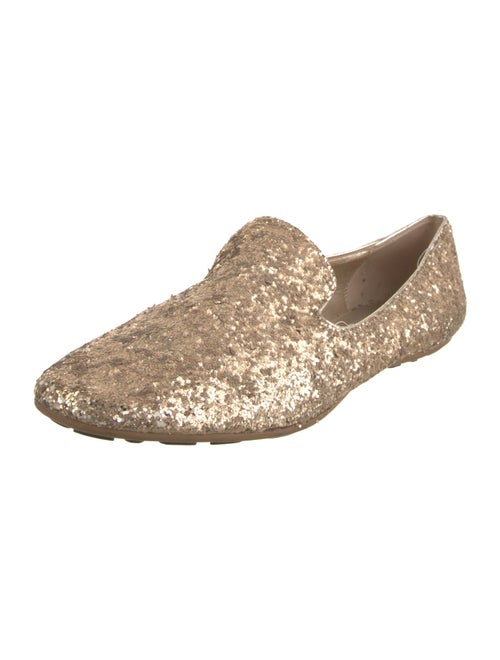 Jimmy Choo Glitter Animal Print Ballet Flats
