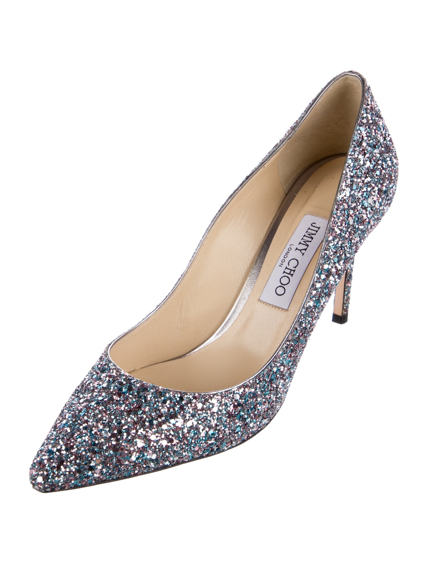 Jimmy Choo Romy Glitter Pumps