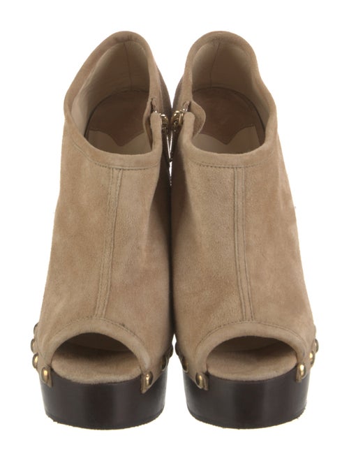 Jimmy Choo Suede Studded Accents Pumps