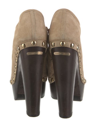 Jimmy Choo Suede Studded Accents Pumps