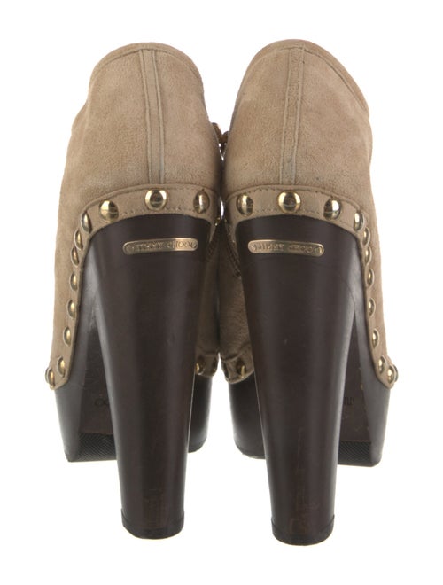 Jimmy Choo Suede Studded Accents Pumps