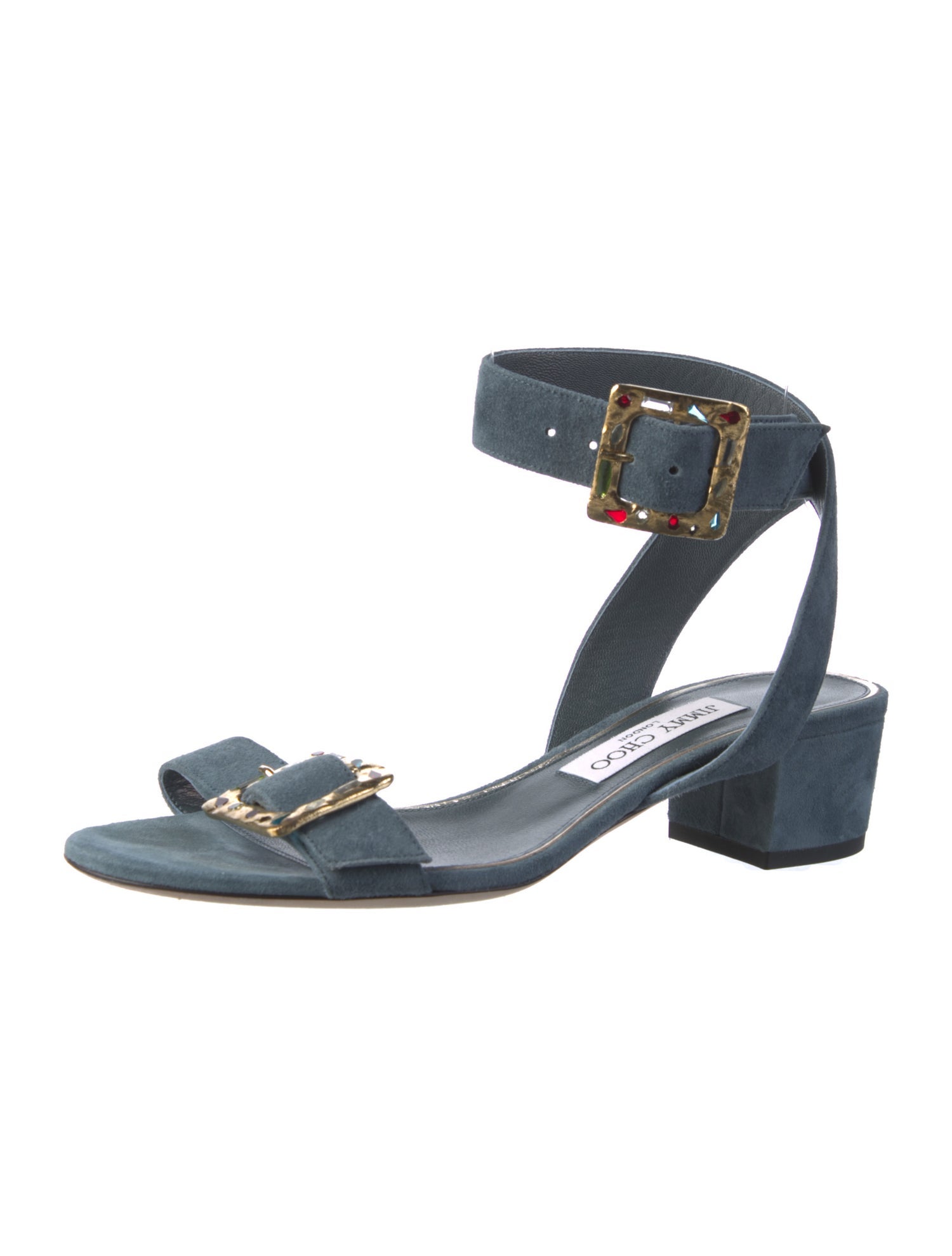 Jimmy Choo Suede Studded Accents Sandals