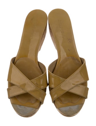 Jimmy Choo Patent Leather Slides