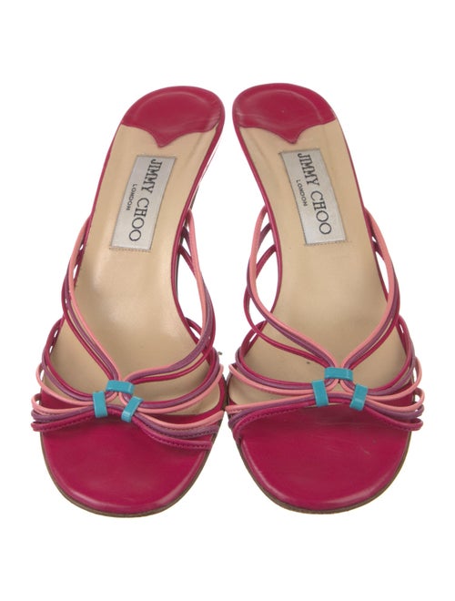 Jimmy Choo Leather Slides