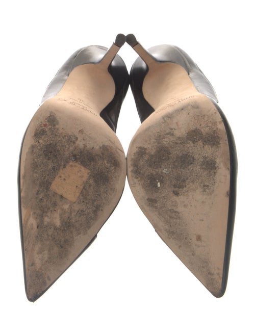 Jimmy Choo Leather Mesh Accents D'Orsay Pumps