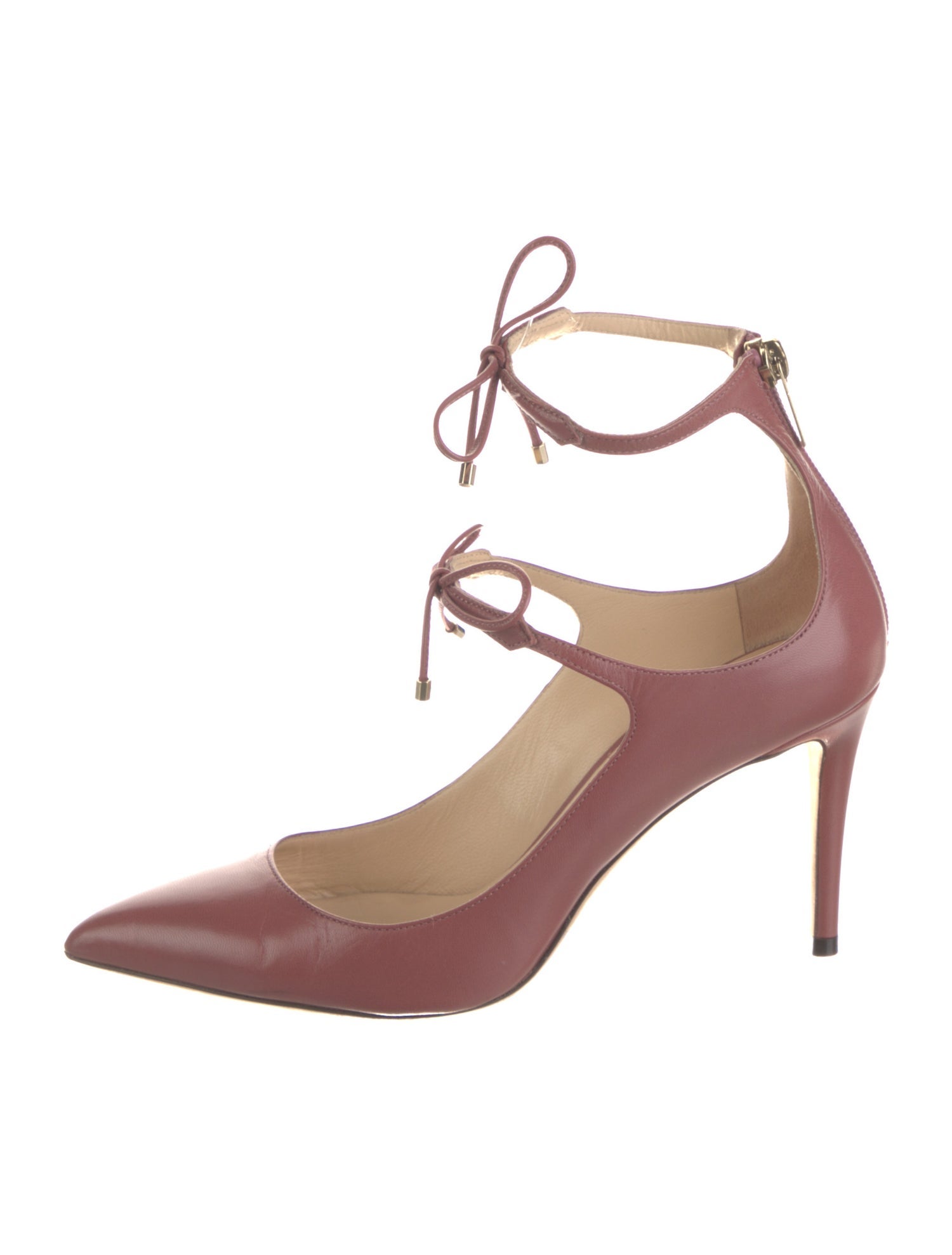 Jimmy Choo Leather T-Strap Pumps