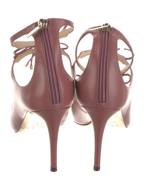 Jimmy Choo Leather T-Strap Pumps