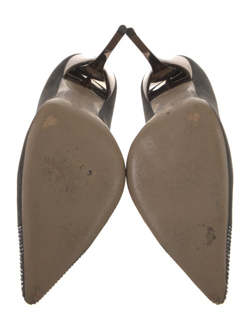 Jimmy Choo Suede Crystal Embellishments Pumps