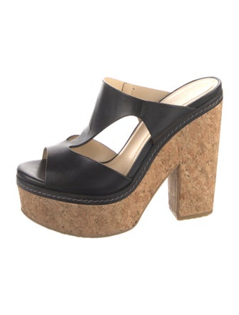 Jimmy Choo Leather Slides