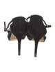 Jimmy Choo Suede Pleated Accents Sandals