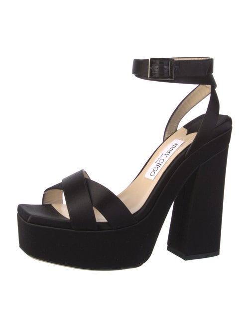 Jimmy Choo Velvet Slingback Sandals