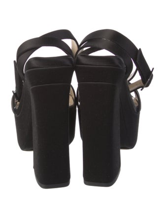 Jimmy Choo Velvet Slingback Sandals