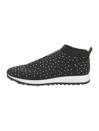 Jimmy Choo Crystal Embellishments Sock Sneakers
