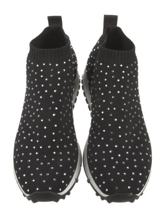 Jimmy Choo Crystal Embellishments Sock Sneakers