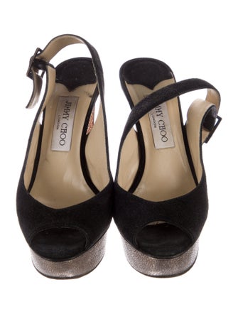 Jimmy Choo Suede Slingback Sandals