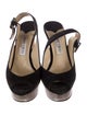 Jimmy Choo Suede Slingback Sandals