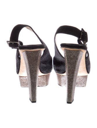 Jimmy Choo Suede Slingback Sandals