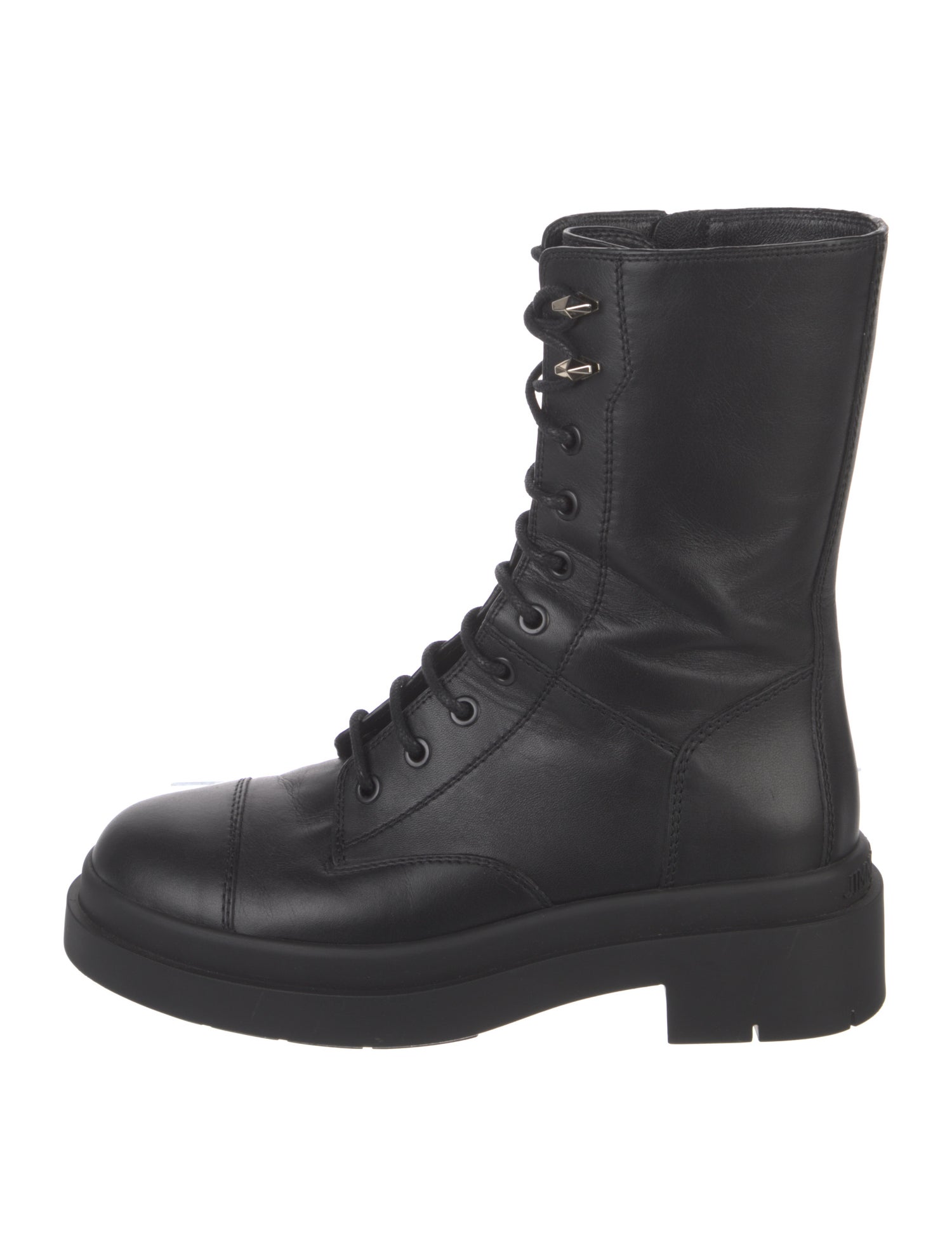 Jimmy Choo Leather Combat Boots