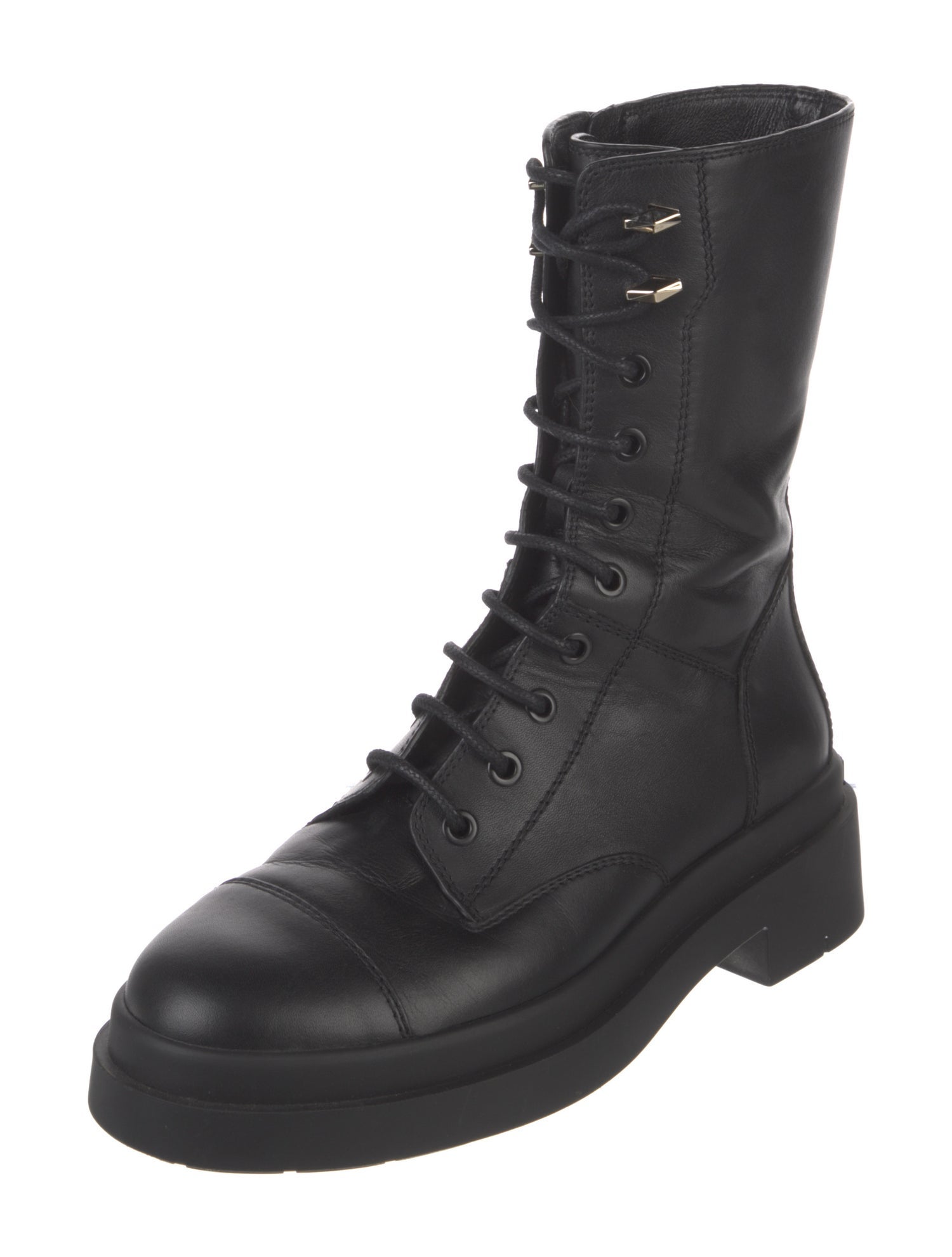 Jimmy Choo Leather Combat Boots