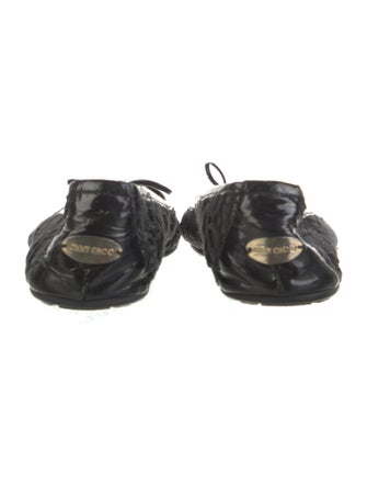 Jimmy Choo Mesh Bow Accents Flats