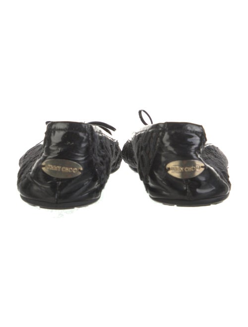 Jimmy Choo Mesh Bow Accents Flats