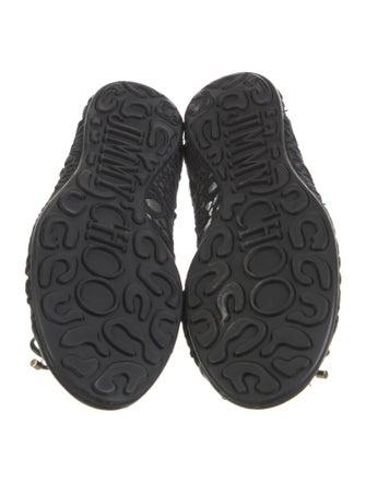 Jimmy Choo Mesh Bow Accents Flats