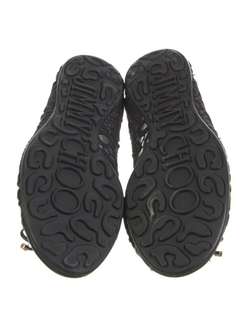 Jimmy Choo Mesh Bow Accents Flats