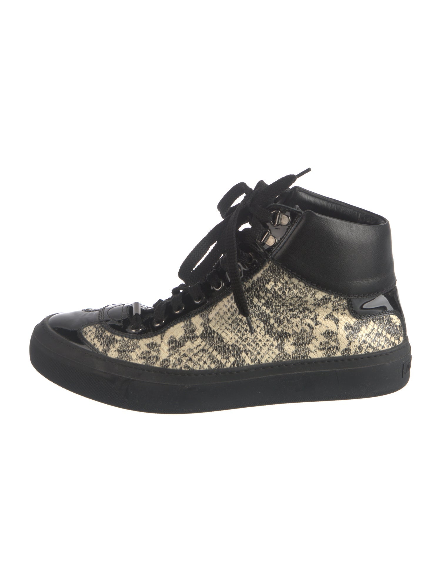 Jimmy Choo Snakeskin Animal Print Sneakers