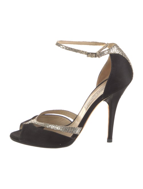 Jimmy Choo Satin Printed D'Orsay Pumps