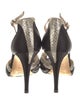 Jimmy Choo Satin Printed D'Orsay Pumps