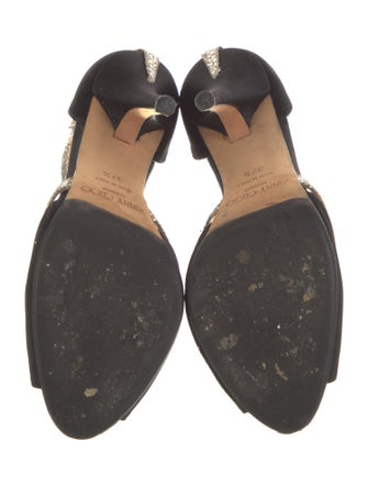 Jimmy Choo Satin Printed D'Orsay Pumps