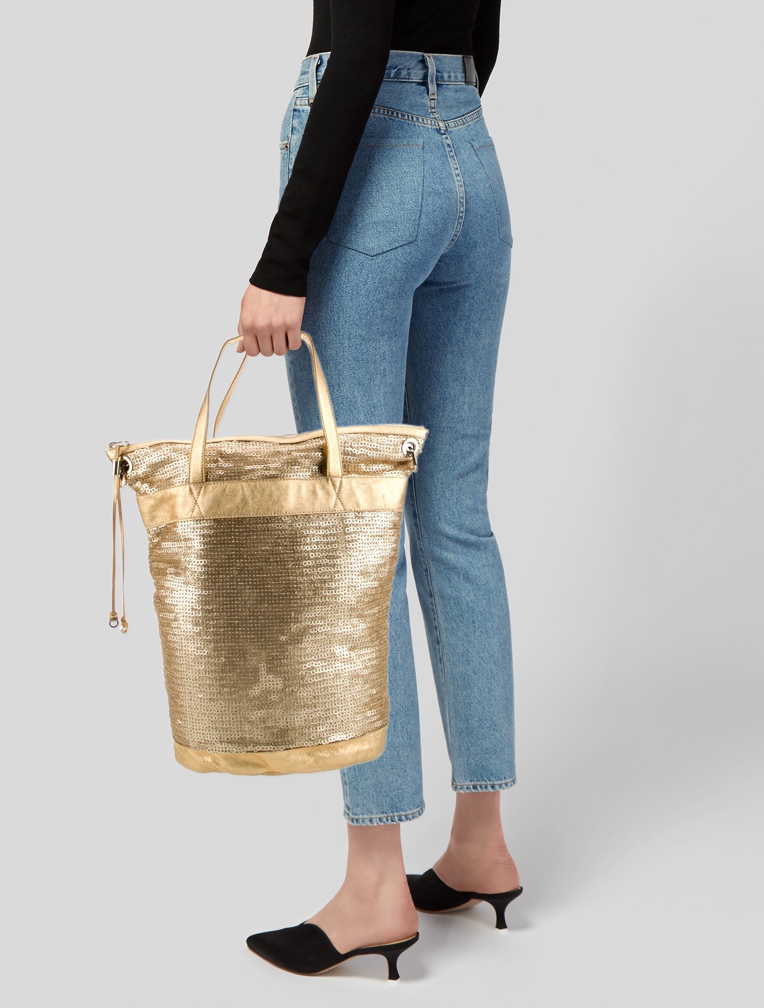 Jimmy Choo Sequins Bucket Bag