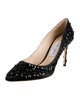 Jimmy Choo Suede Crystal Embellishments Pumps