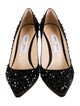Jimmy Choo Suede Crystal Embellishments Pumps