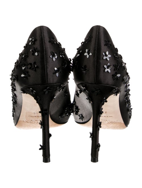 Jimmy Choo Suede Crystal Embellishments Pumps