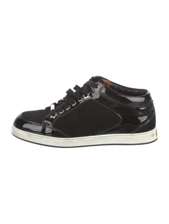 Jimmy Choo Patent Leather Printed Sneakers