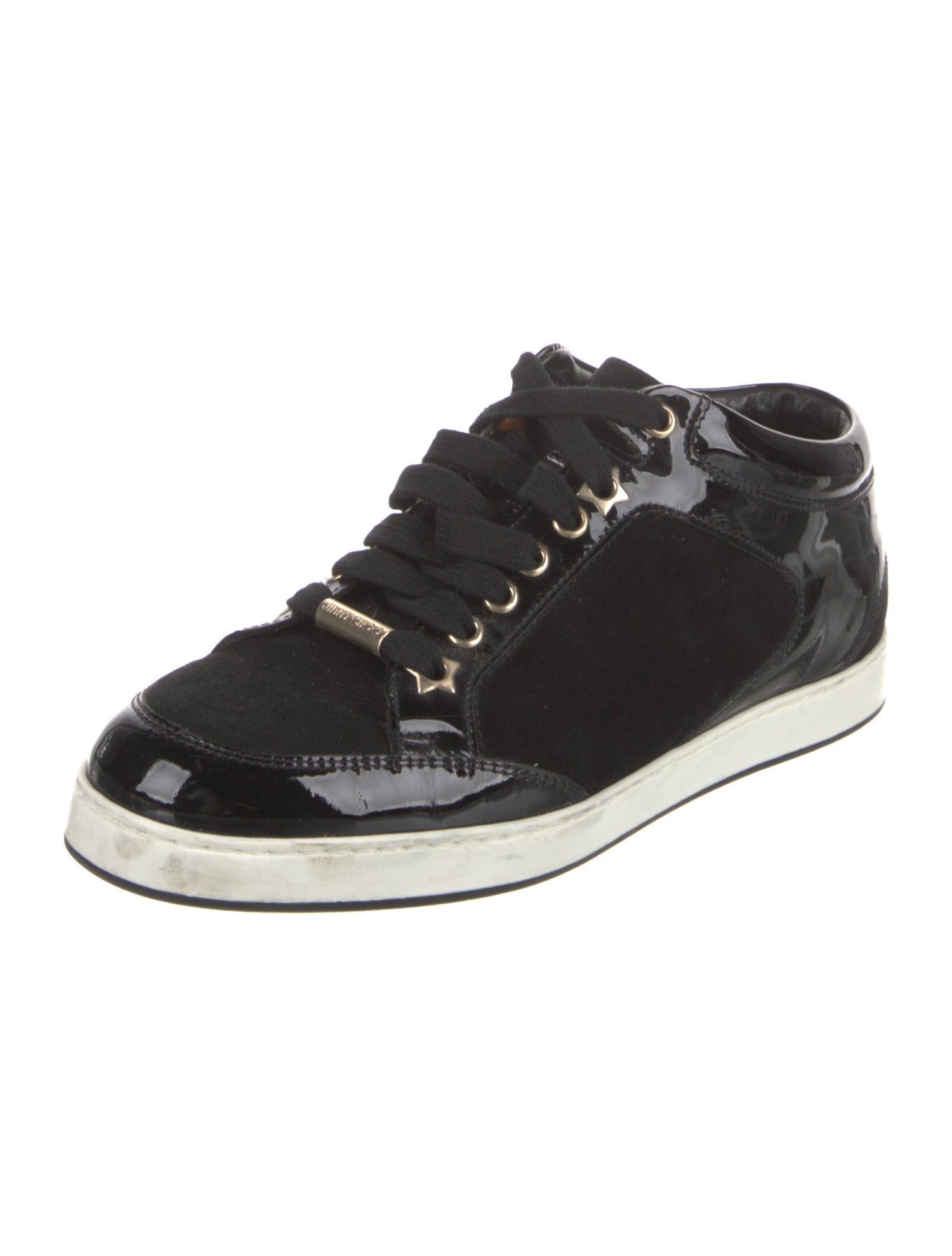 Jimmy Choo Patent Leather Printed Sneakers