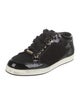 Jimmy Choo Patent Leather Printed Sneakers