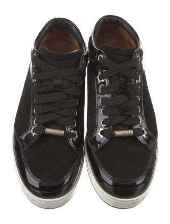 Jimmy Choo Patent Leather Printed Sneakers
