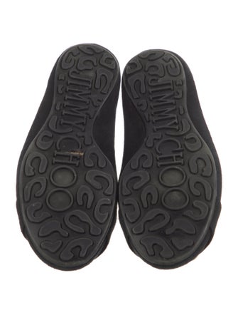 Jimmy Choo Suede Studded Accents Flats