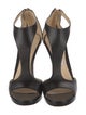 Jimmy Choo Leather T-Strap Sandals