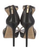 Jimmy Choo Leather T-Strap Sandals